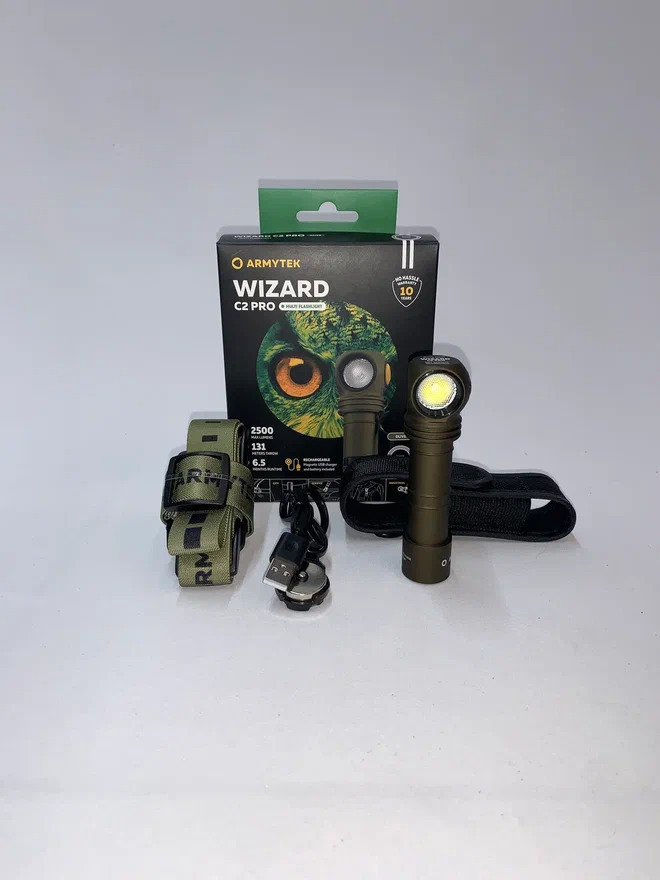 Фонарь Armytek Wizard C2 Pro Magnet USB Белый купить