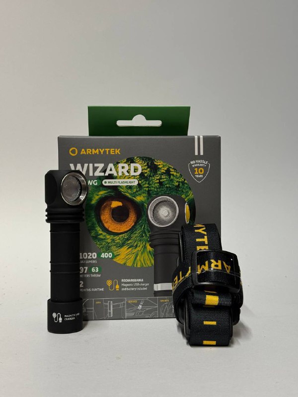 Фонарь Armytek Wizard C2 WG Magnet USB Белый купить